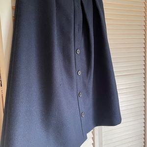 J. Crew Navy Wool A-Line skirt, size 10 like new
